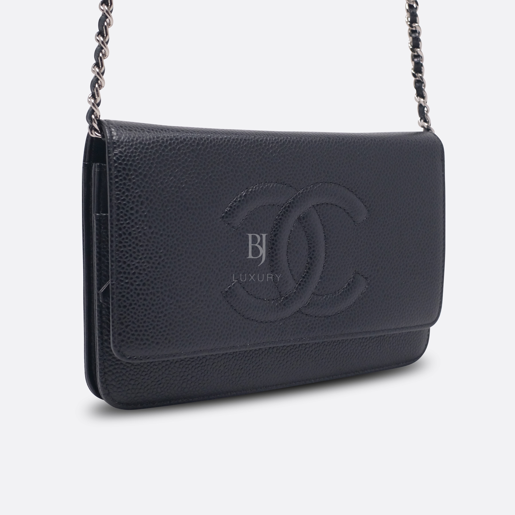 CHANEL WALLET ON CHAIN BLACK CAVIAR