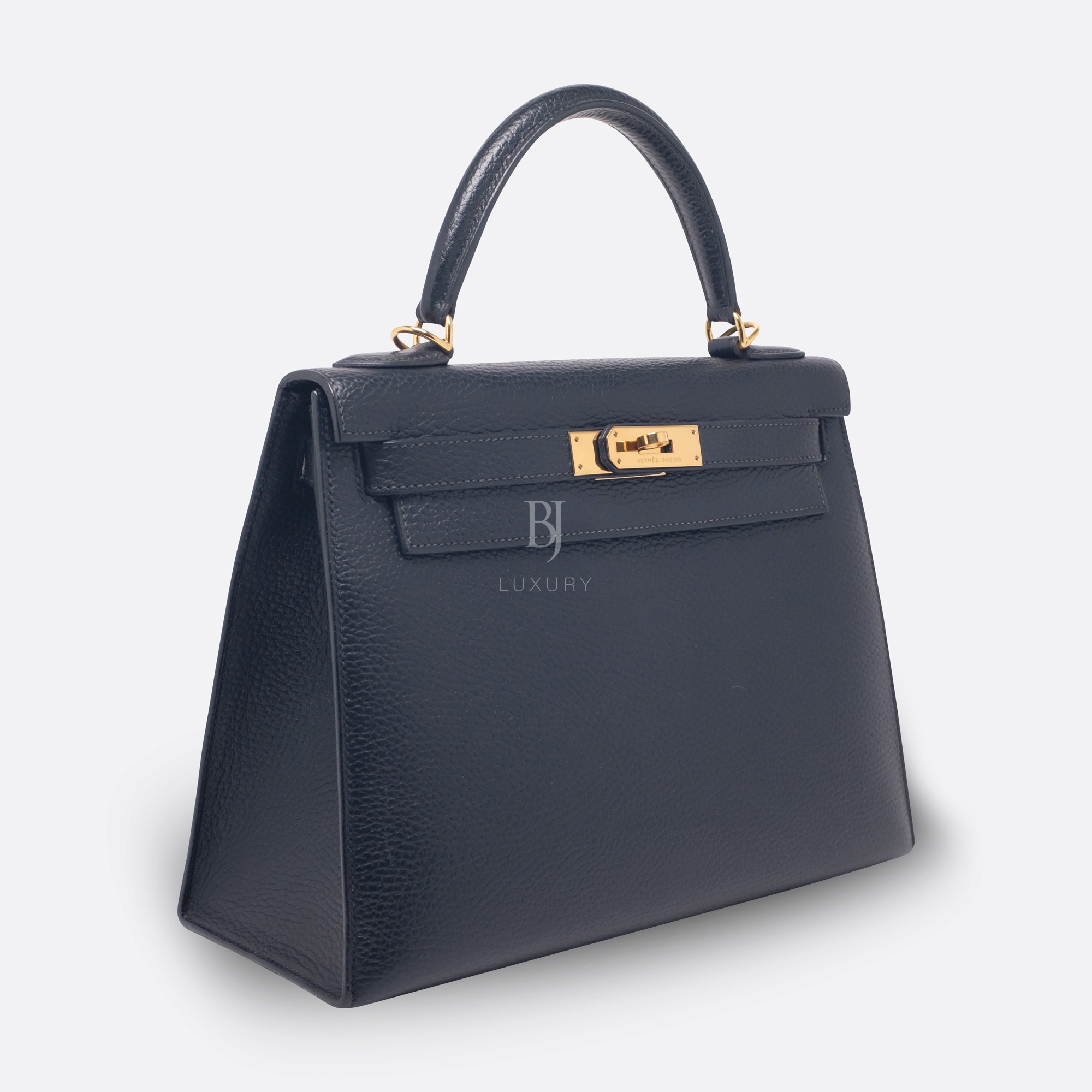 HERMES KELLY SELLIER 28 BLACK ARDENNES