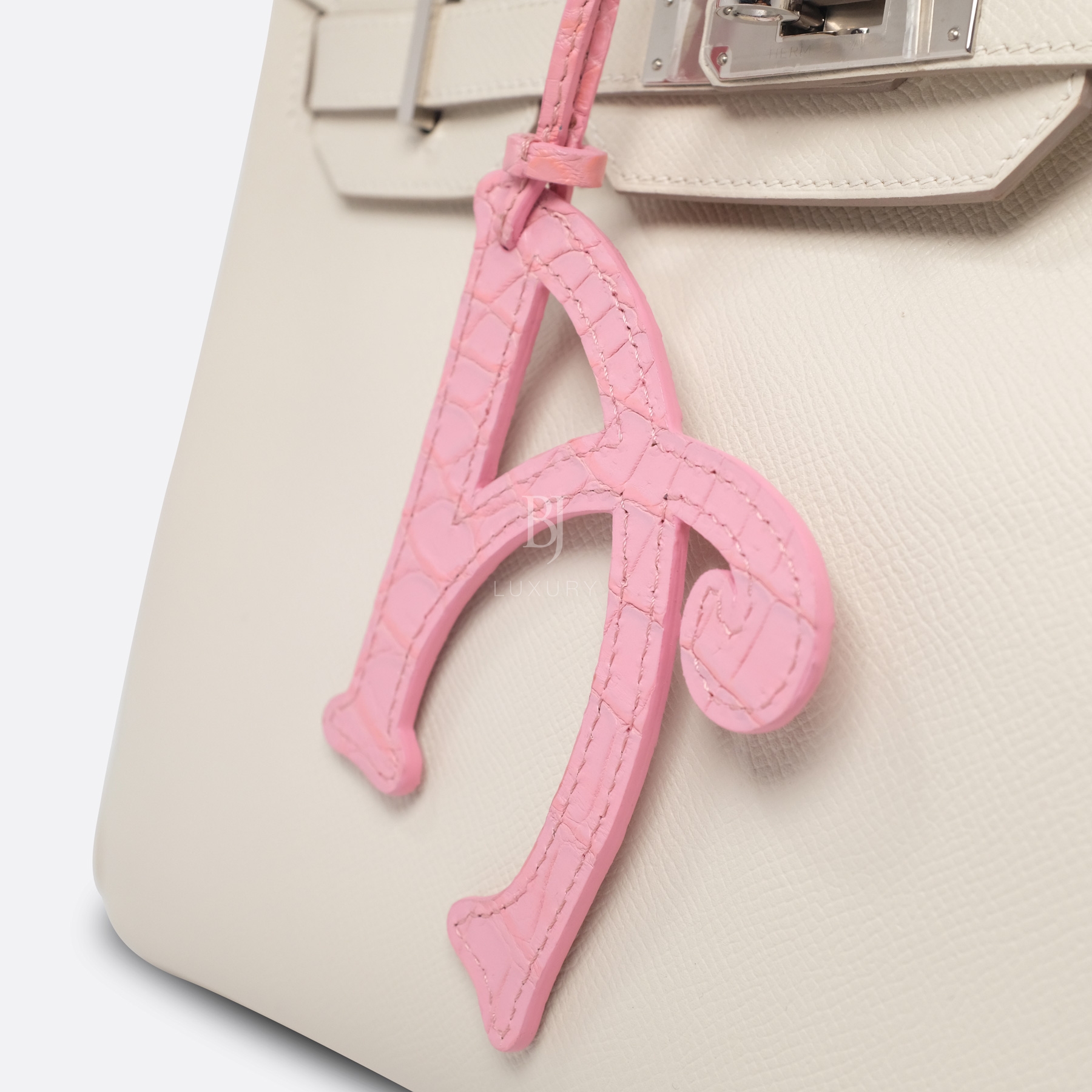 BJL ALPHABET A PINK ALLIGATOR