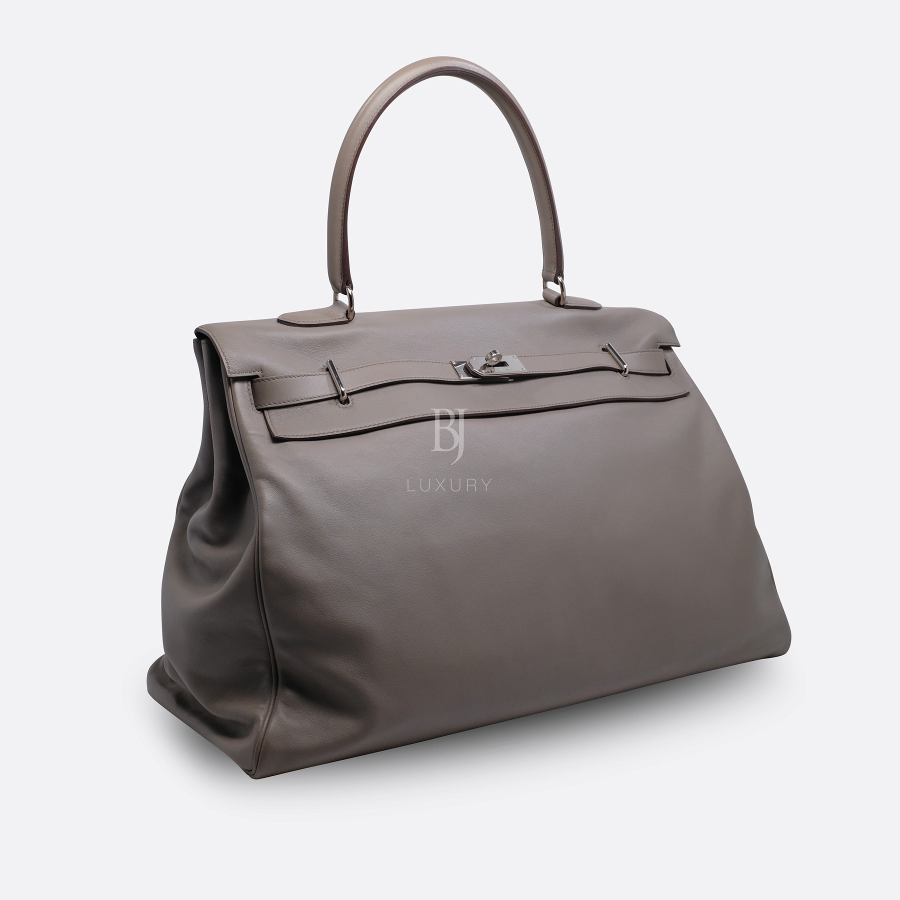 HERMES KELLY RELAX 50 GRIS TOURTERELLE SIKKIM