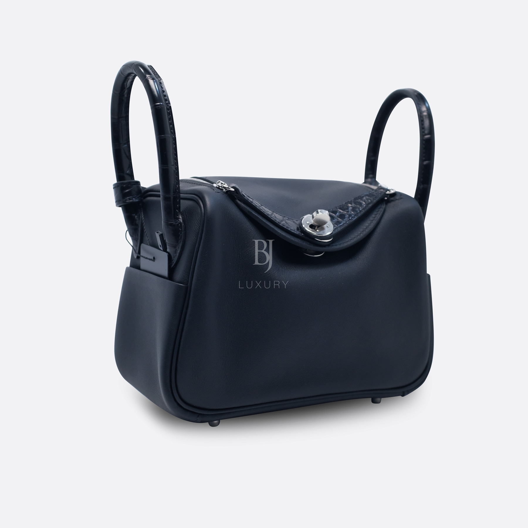 HERMES LINDY TOUCH MINI BLACK SWIFT, ALLIGATOR