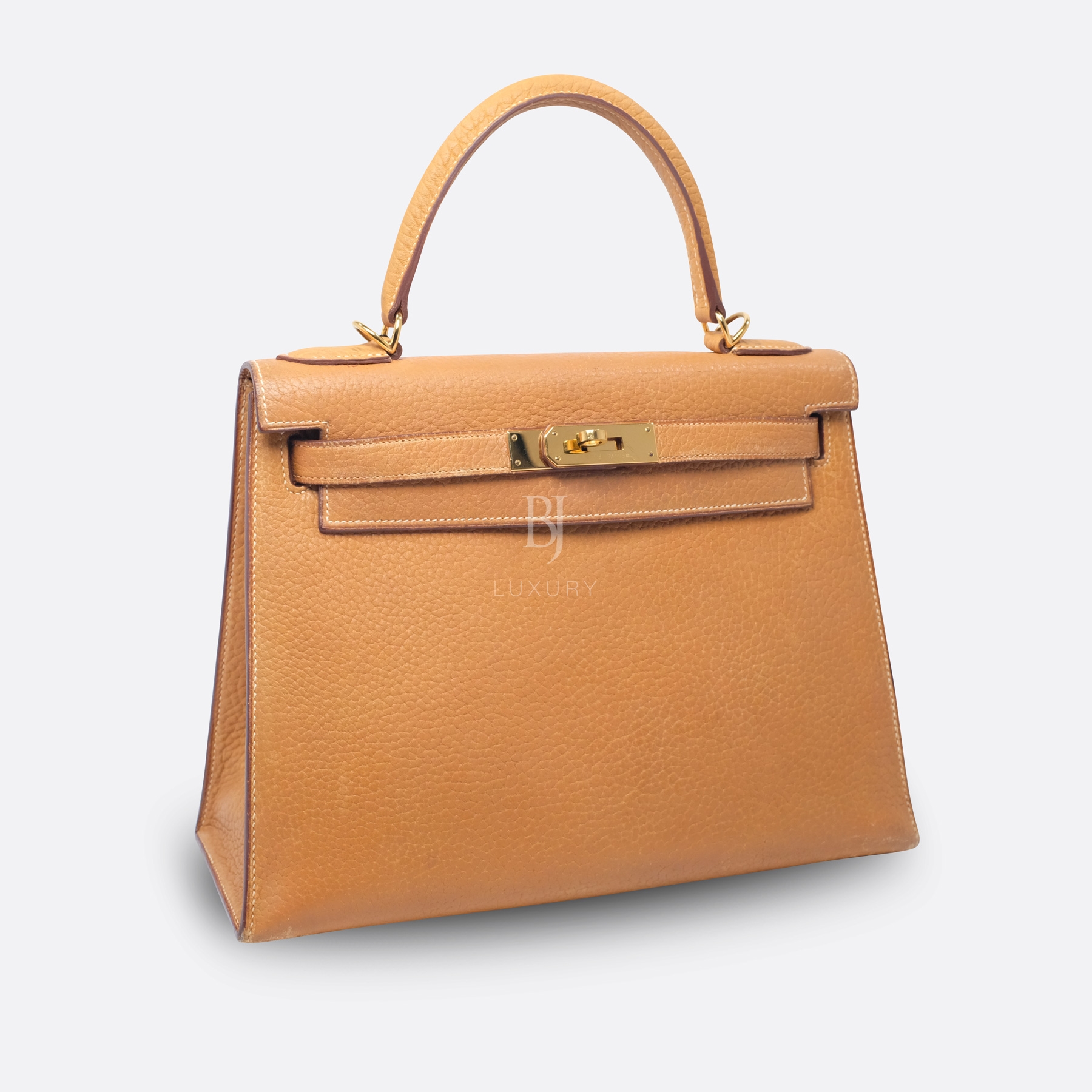 HERMES KELLY SELLIER 28 NATURAL SABLE FJORD