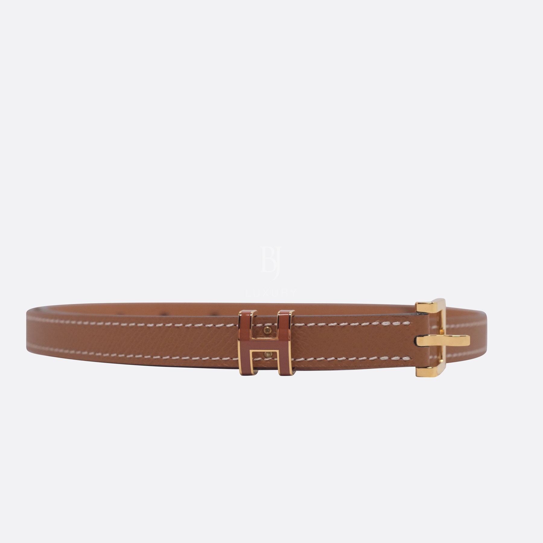 HERMES POP H BELT 85CM GOLD EPSOM