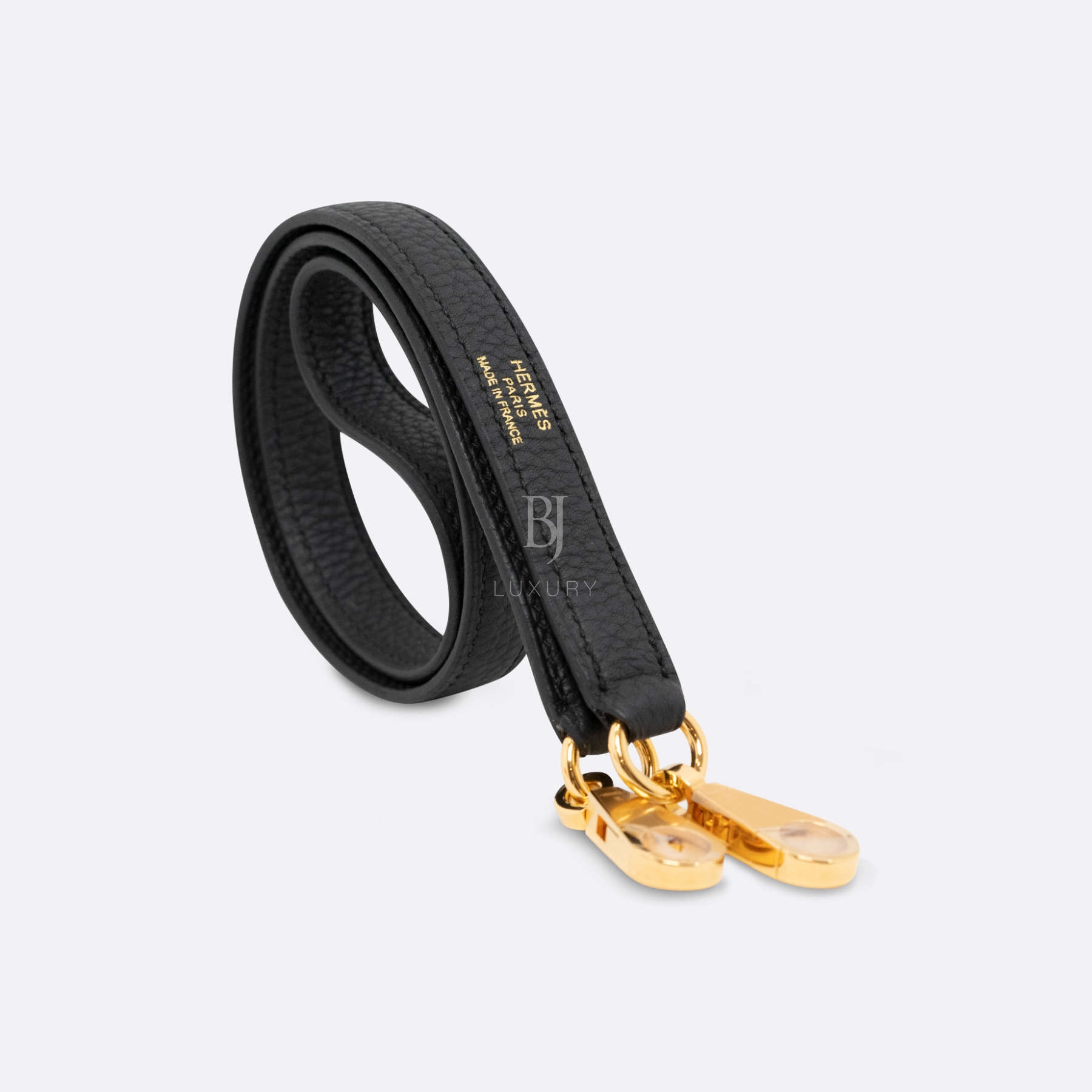 HERMES STRAP 70CM BLACK TOGO