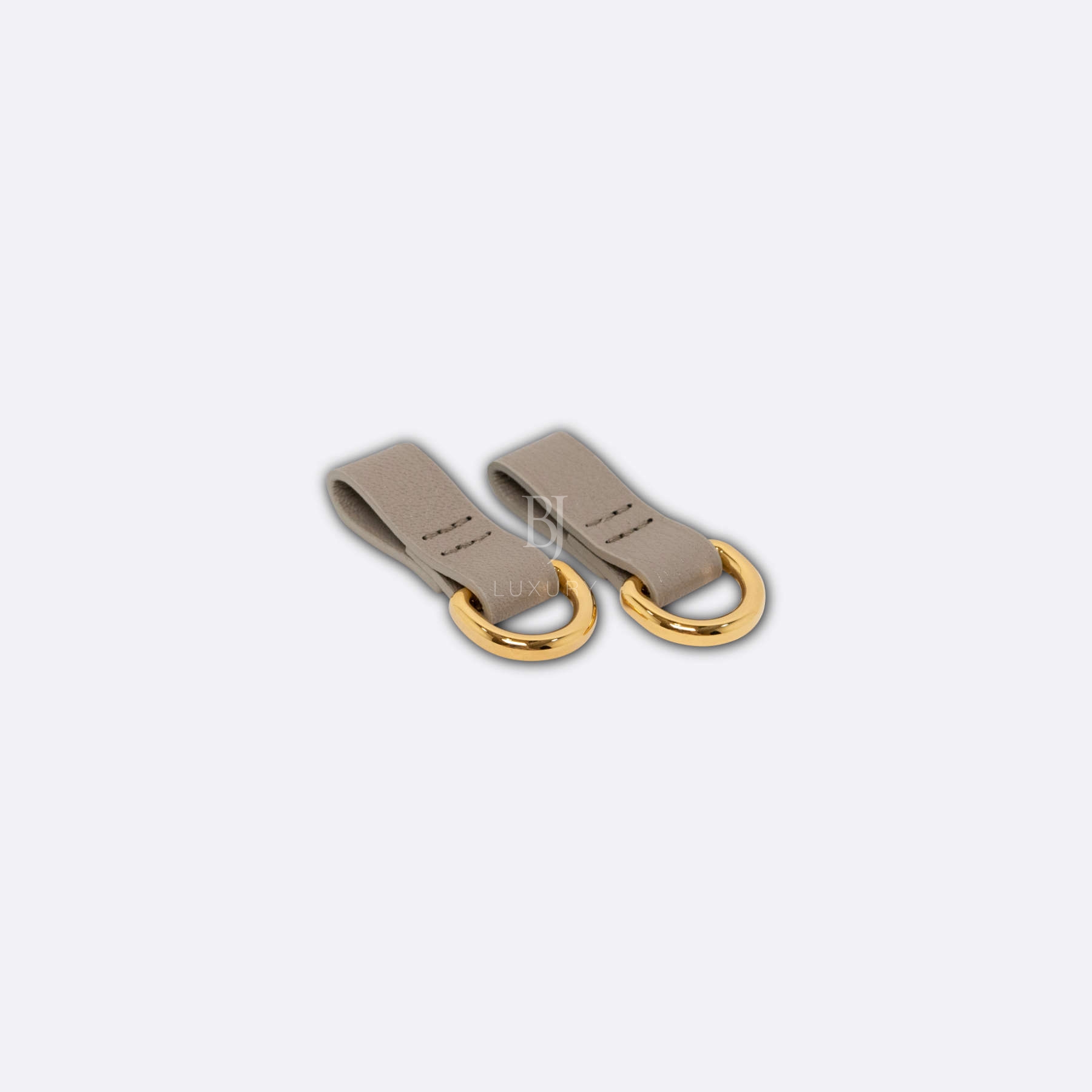 BJL LEATHER HOOKS FOR BIRKIN BEIGE CHEVRE