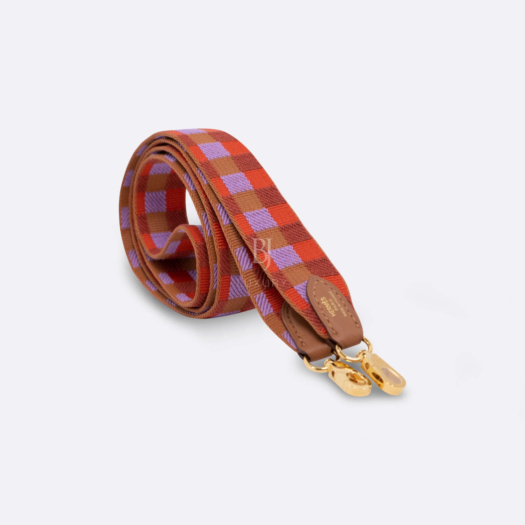 HERMES CANVAS BAG STRAP 70CM MULTICOLOR CANVAS, SWIFT