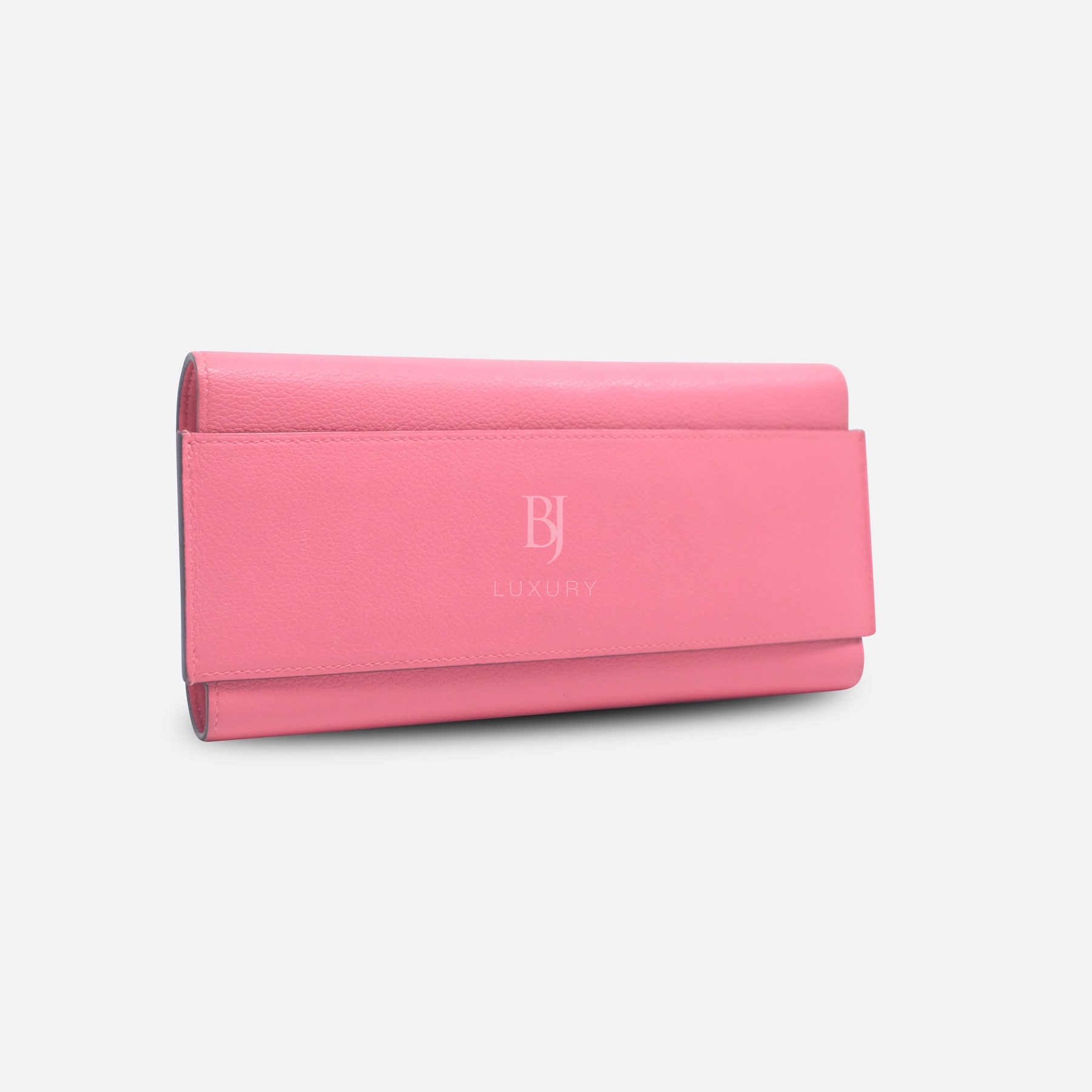 HERMES PASSANT WALLET ROSE AZALEE EVERCOLOR