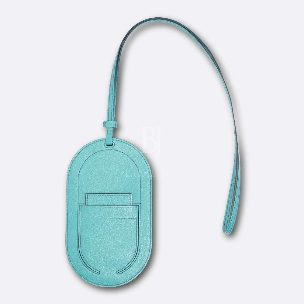 HERMES TELEPHONE IN THE LOOP TO GO COVER GM VERT VERONESE CHEVRE