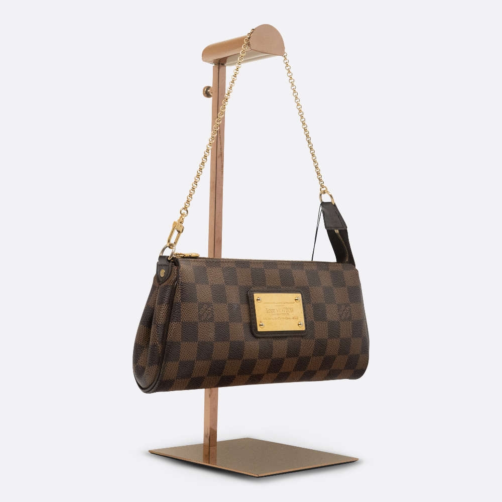 LOUIS VUITTON POCHETTE BROWN CALF, COATED CANVAS