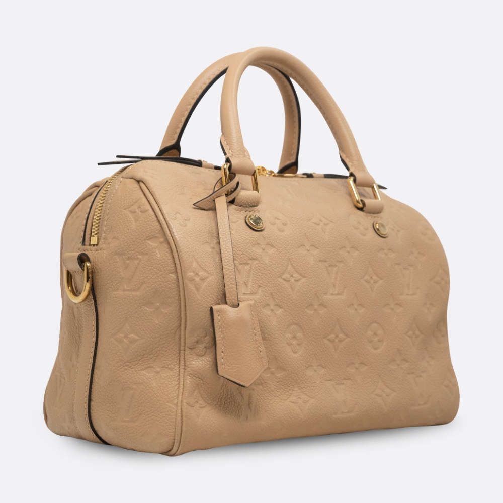 LOUIS VUITTON SPEEDY 25 CREAM LEATHER