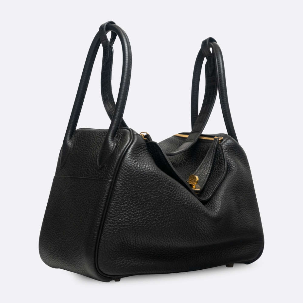 HERMES LINDY TOUCH 26 BLACK CLEMENCE, NILOTICUS