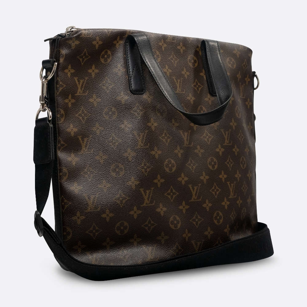 LOUIS VUITTON DAVIS MONOGRAM MACASSAR LARGE BROWN COATED CANVAS