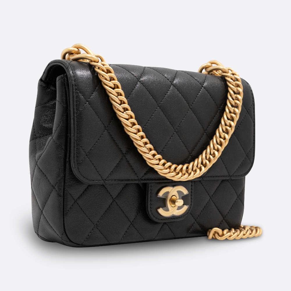 CHANEL FLAP BAG SMALL BLACK CAVIAR