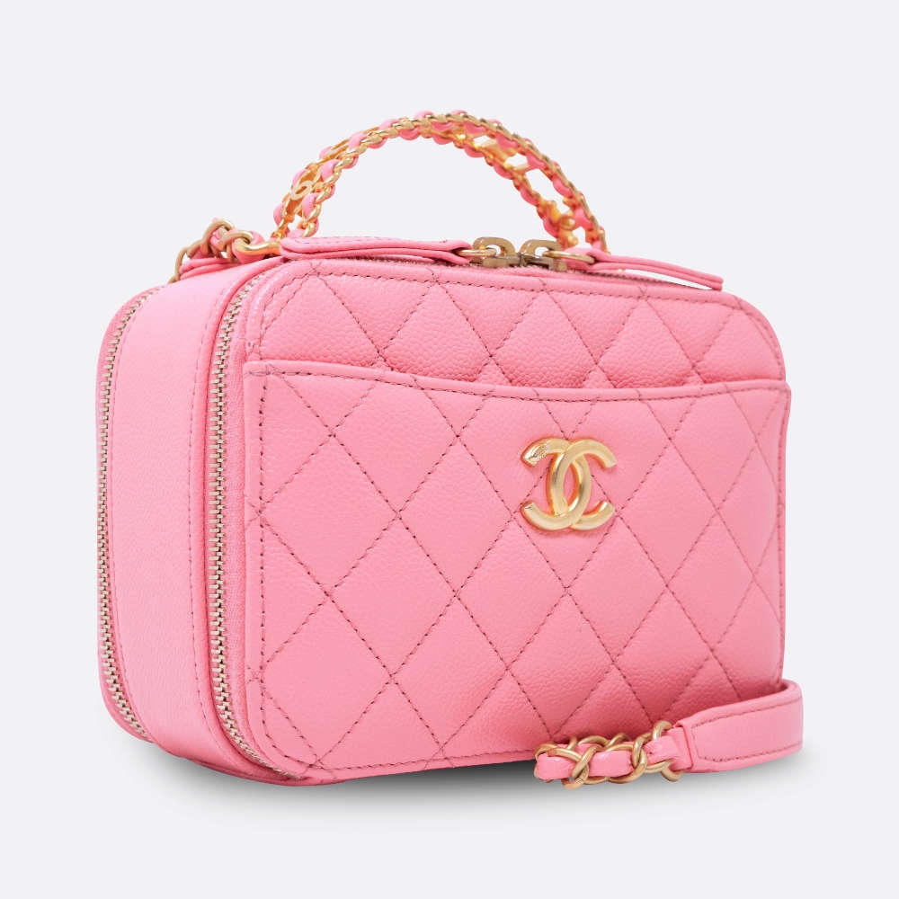 CHANEL VANITY SMALL PINK CAVIAR