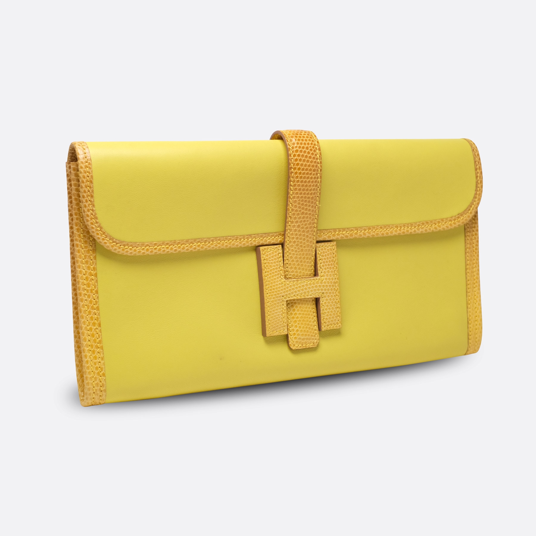 HERMES JIGE ELAN 29 LIME SWIFT, LIZARD