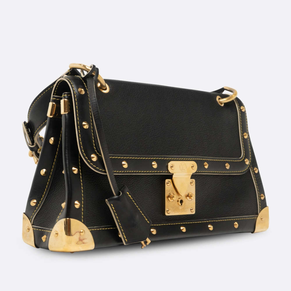 LOUIS VUITTON SUHALI L AIMABLE BLACK GOATSKIN