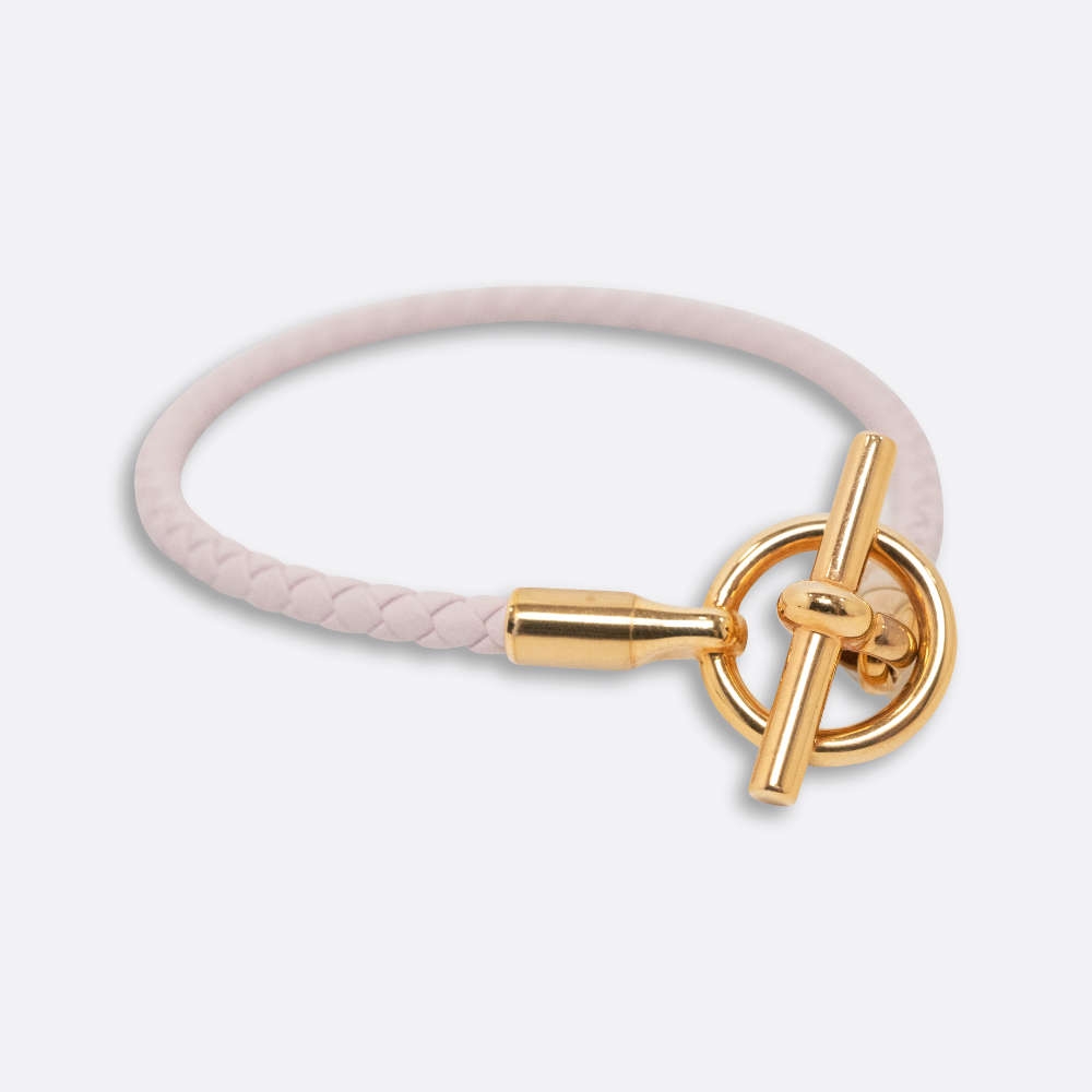HERMES GLENAN BRACELET T2 MAUVE PALE CALF