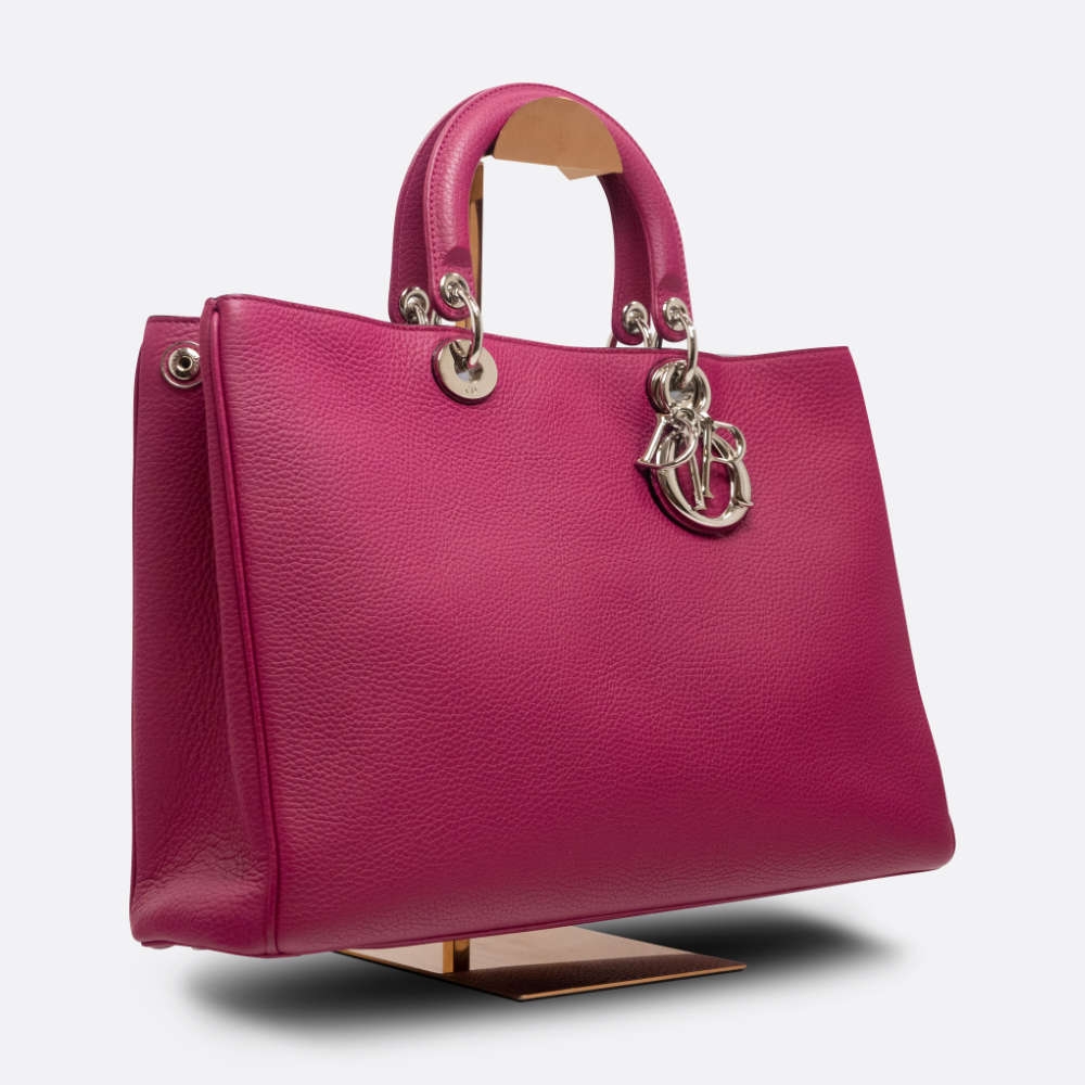 CHRISTIAN DIOR LADY DIOR FUSCHIA CALF