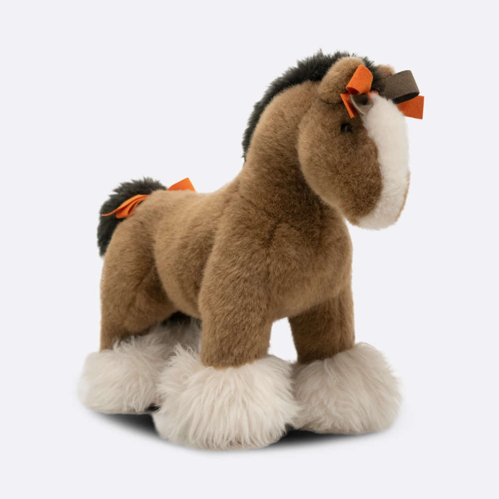 HERMES HERMY PLUSH HORSE PM NATURAL POLYESTER