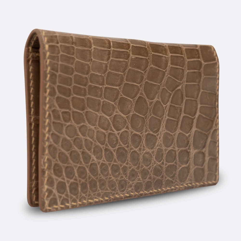 BJL BI - FOLD CARD HOLDER GINGER ALLIGATOR