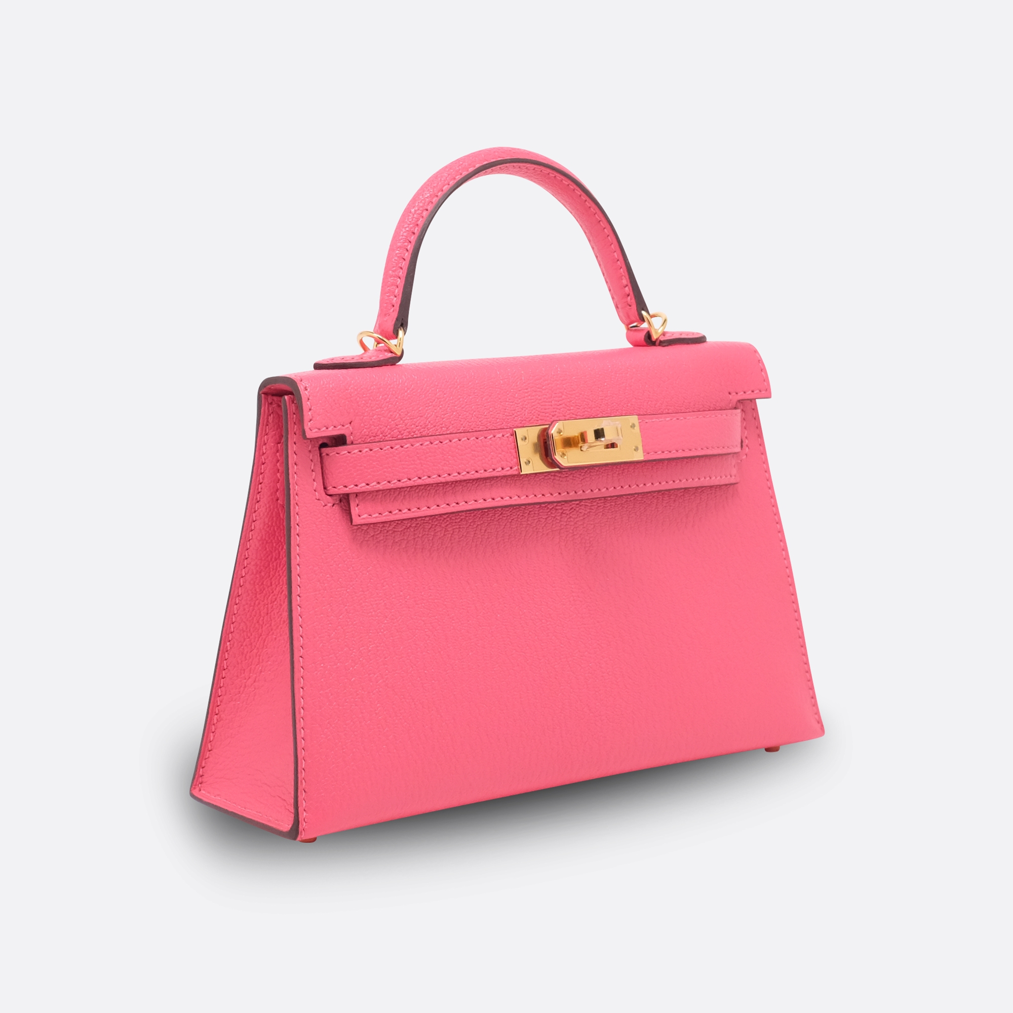 HERMES KELLY SELLIER 20 ROSE LIPSTICK CHEVRE MYSORE