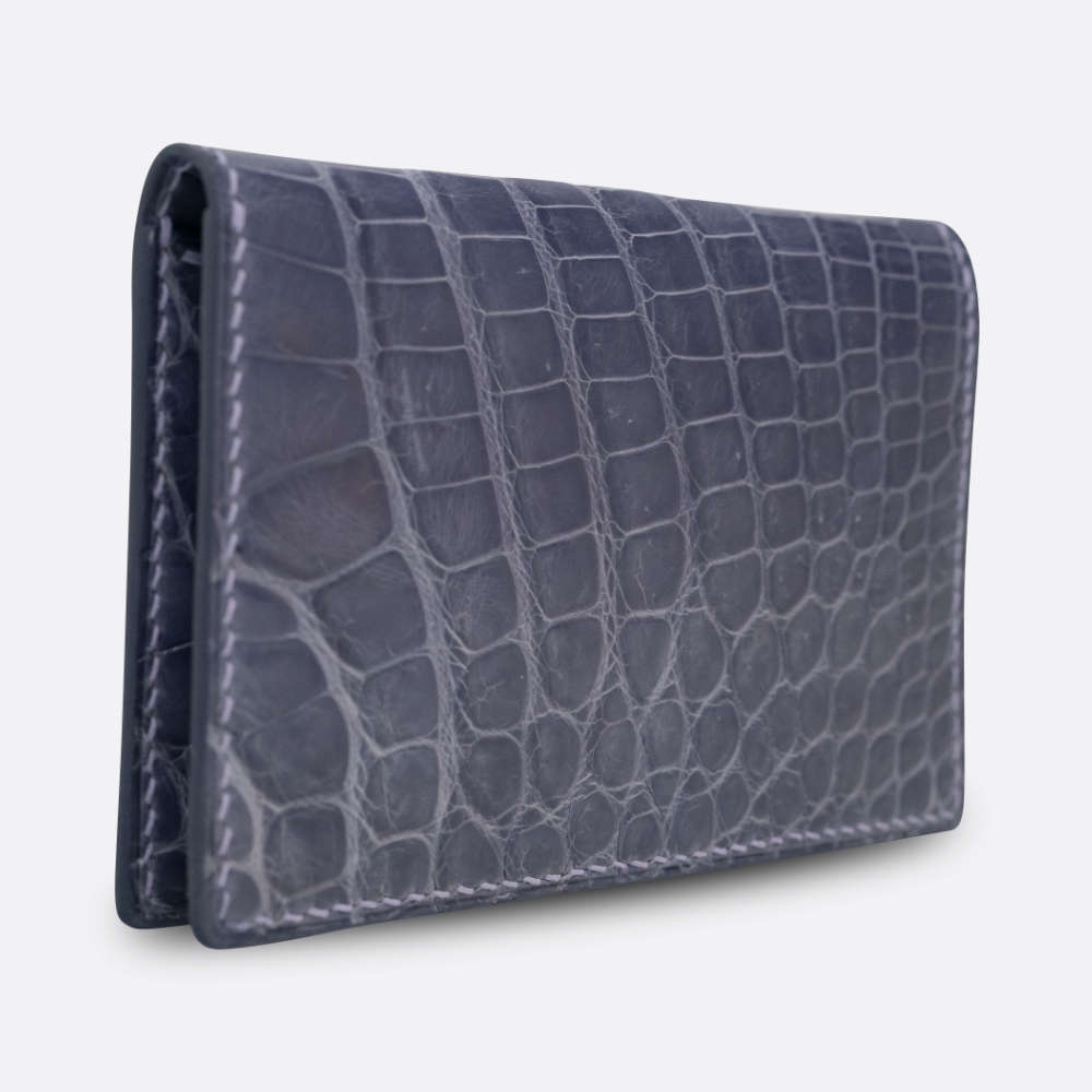BJL BI - FOLD CARD HOLDER IRIS CROCODILE