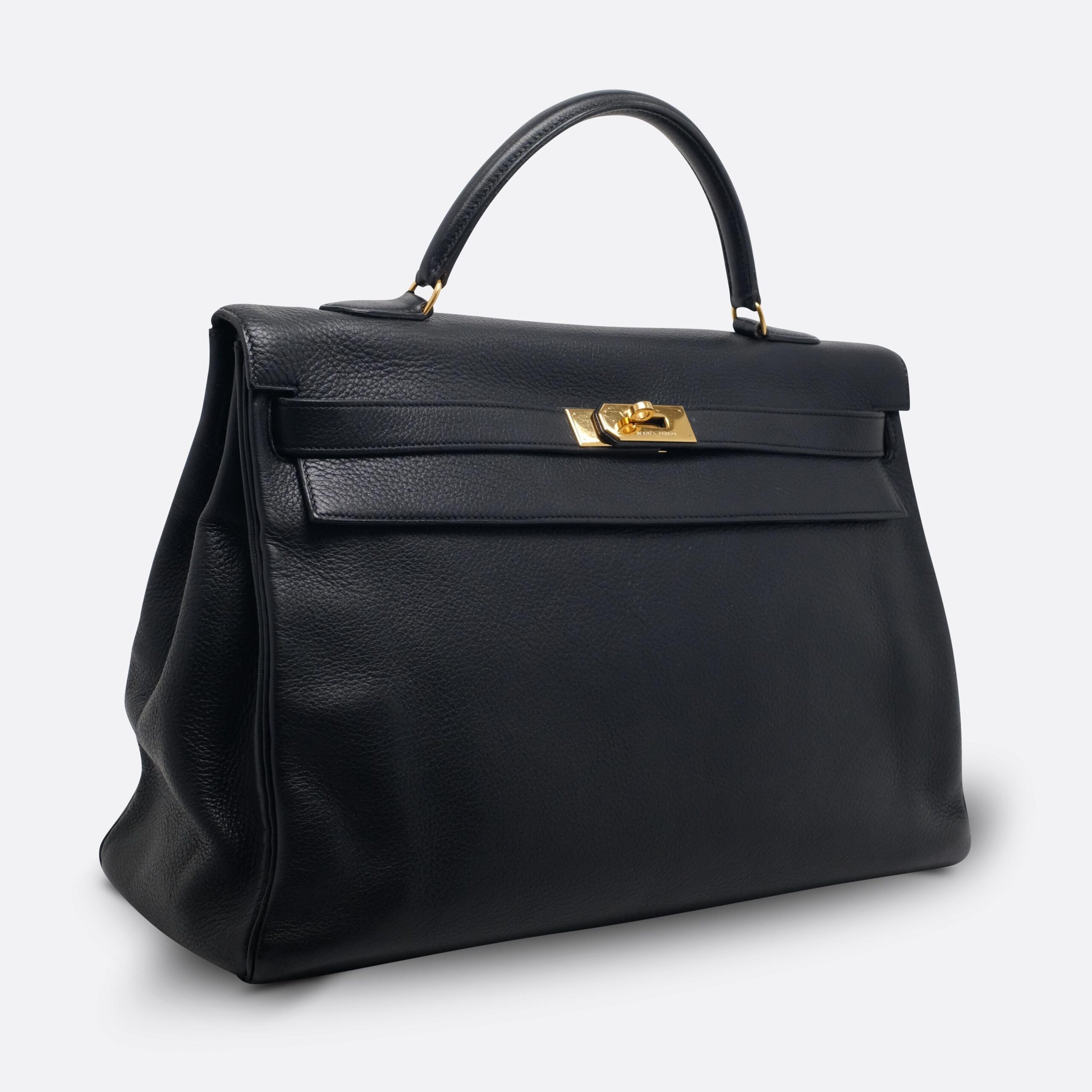 HERMES KELLY RETOURNE 40 BLACK CLEMENCE