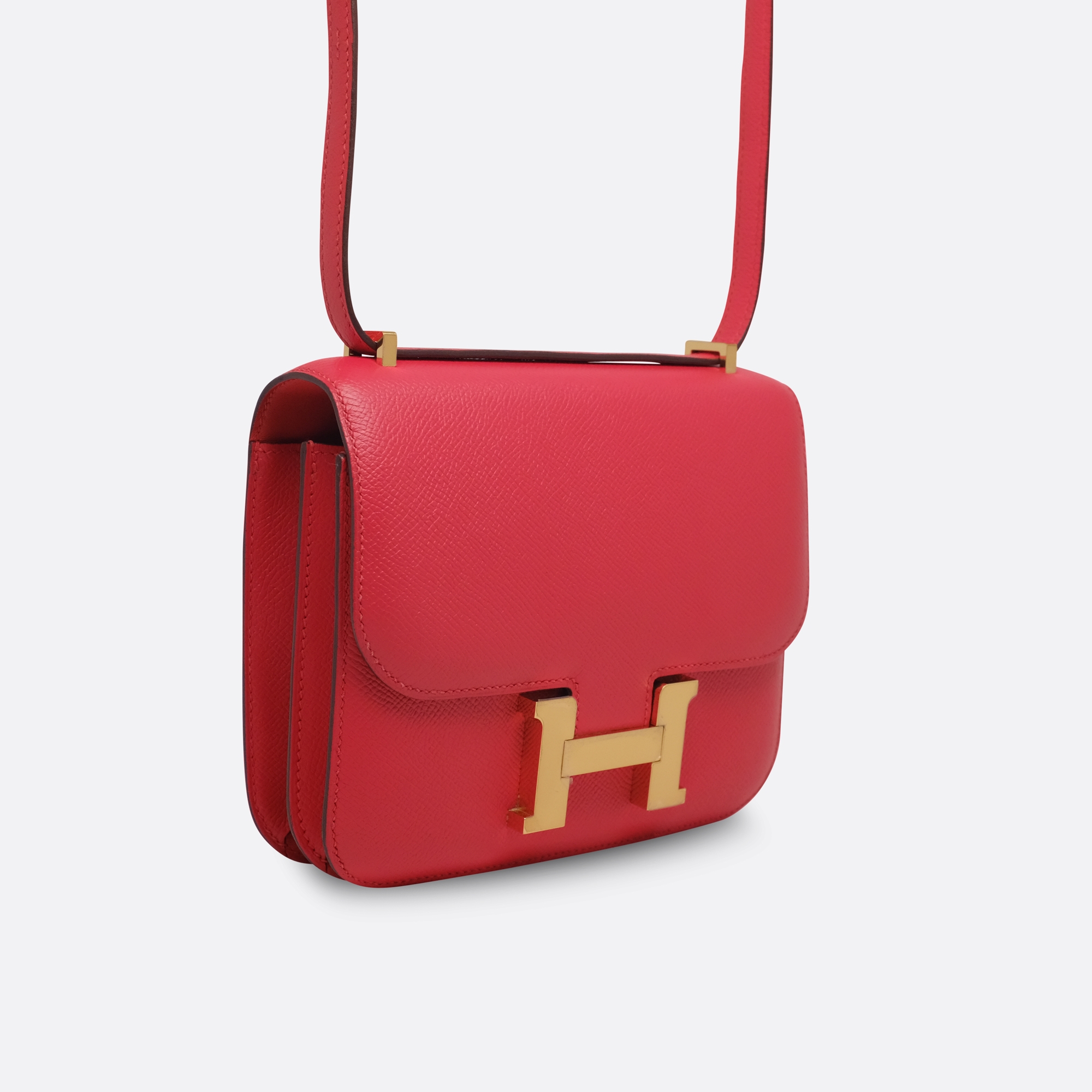 HERMES CONSTANCE 18 ROUGE TOMATE EPSOM