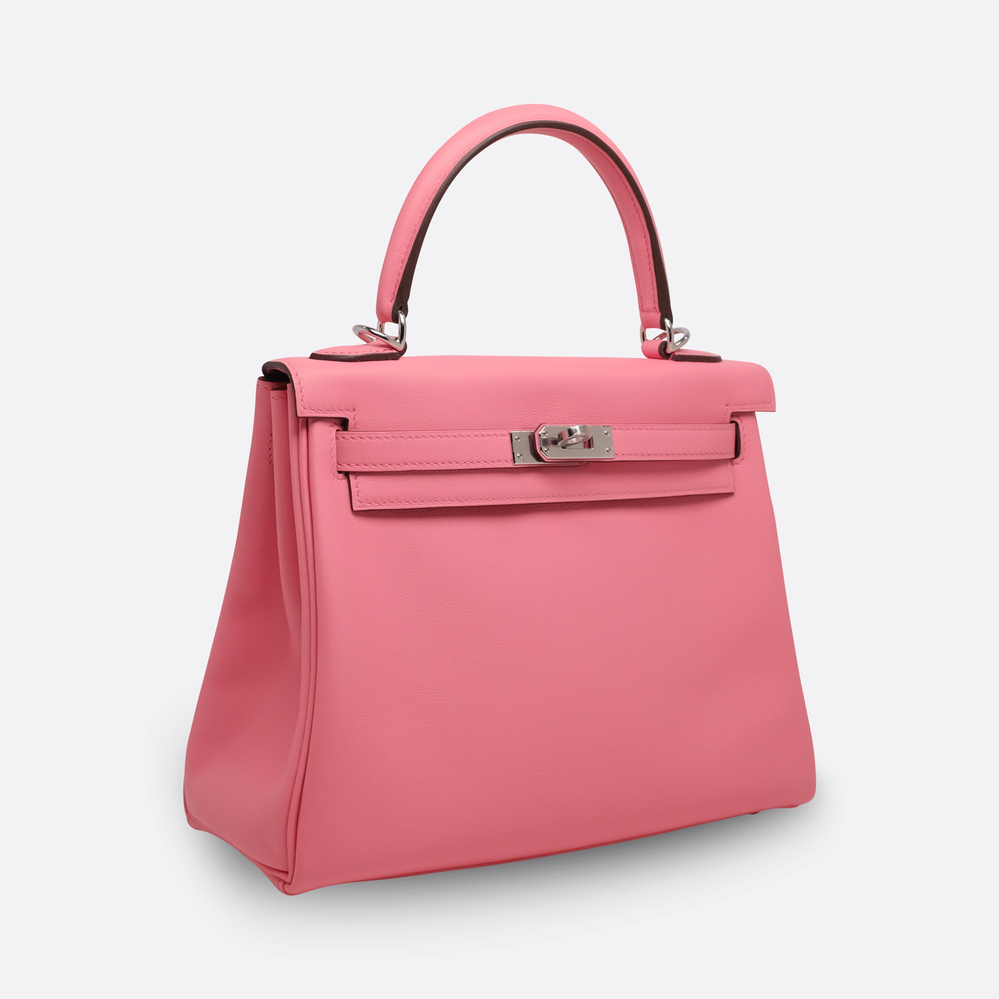 HERMES KELLY RETOURNE 25 ROSE D ETE SWIFT