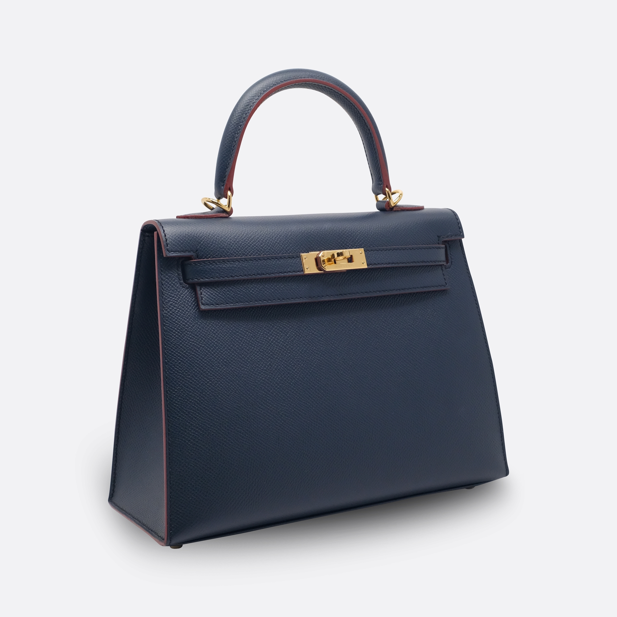 HERMES KELLY SELLIER 25 BLEU INDIGO EPSOM