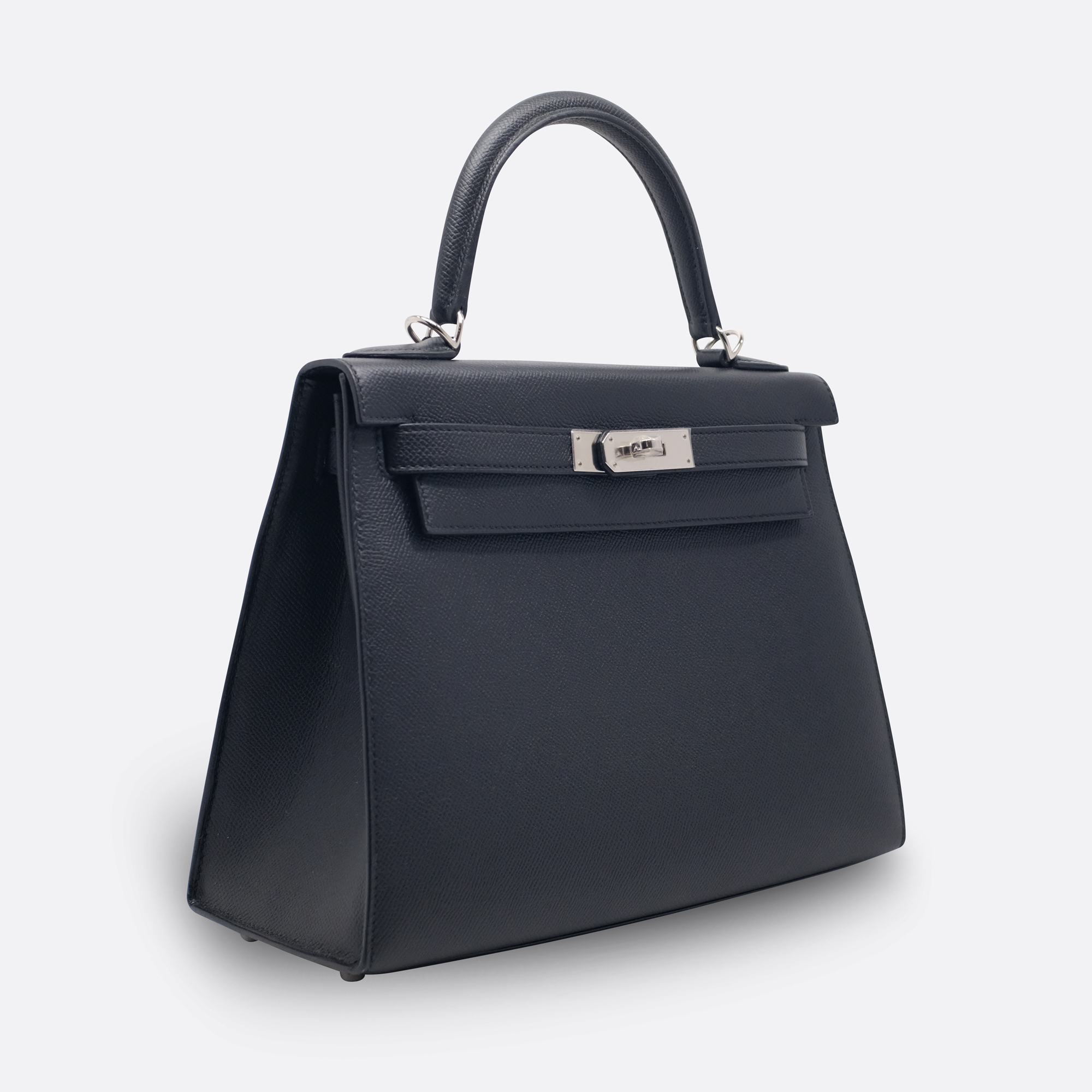 HERMES KELLY SELLIER 28 BLACK EPSOM