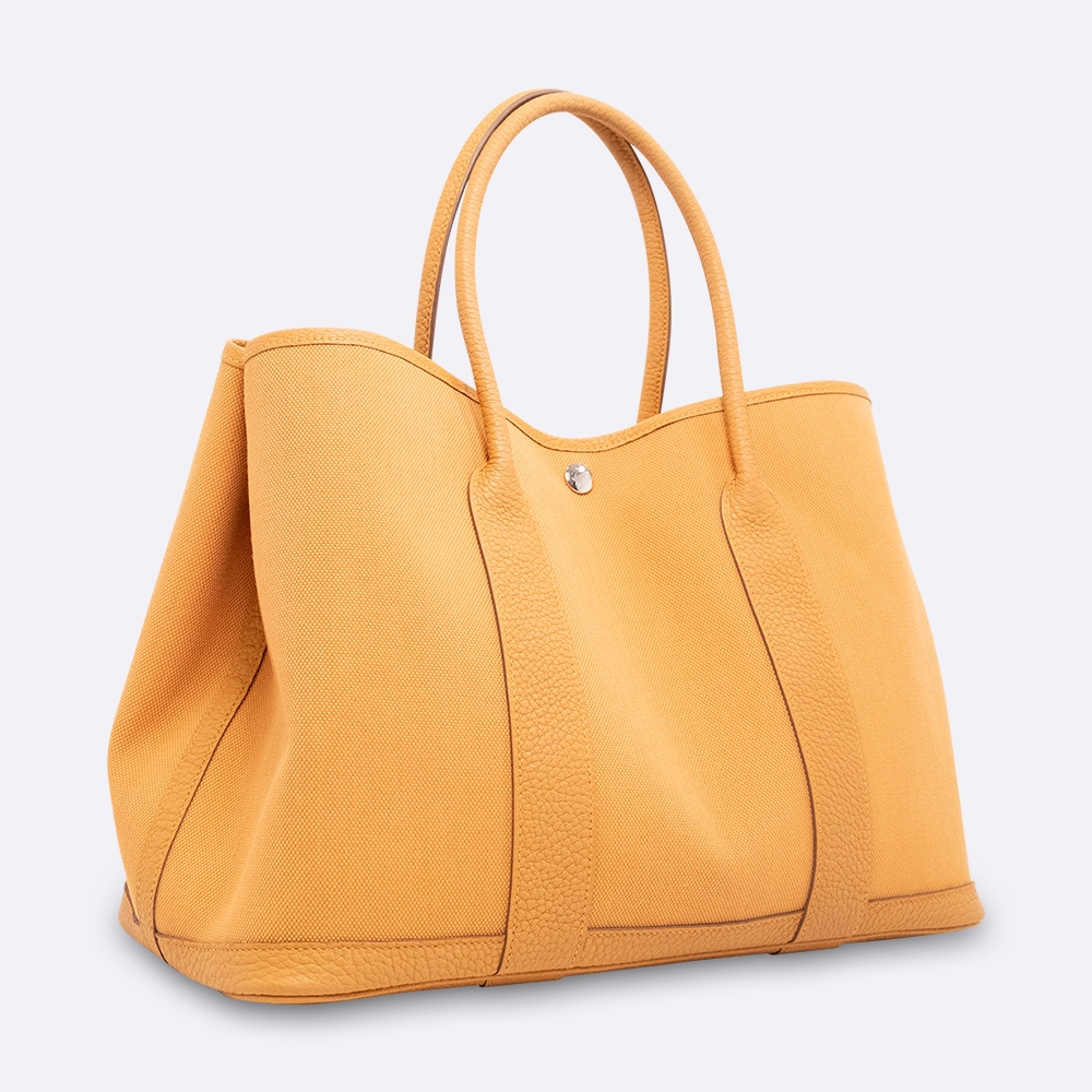 HERMES GARDEN PARTY 36 NATURAL SABLE TOILE, NEGONDA