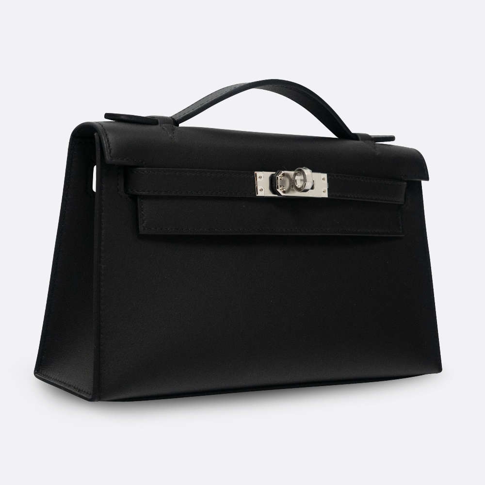 HERMES KELLY POCHETTE MINI BLACK SWIFT