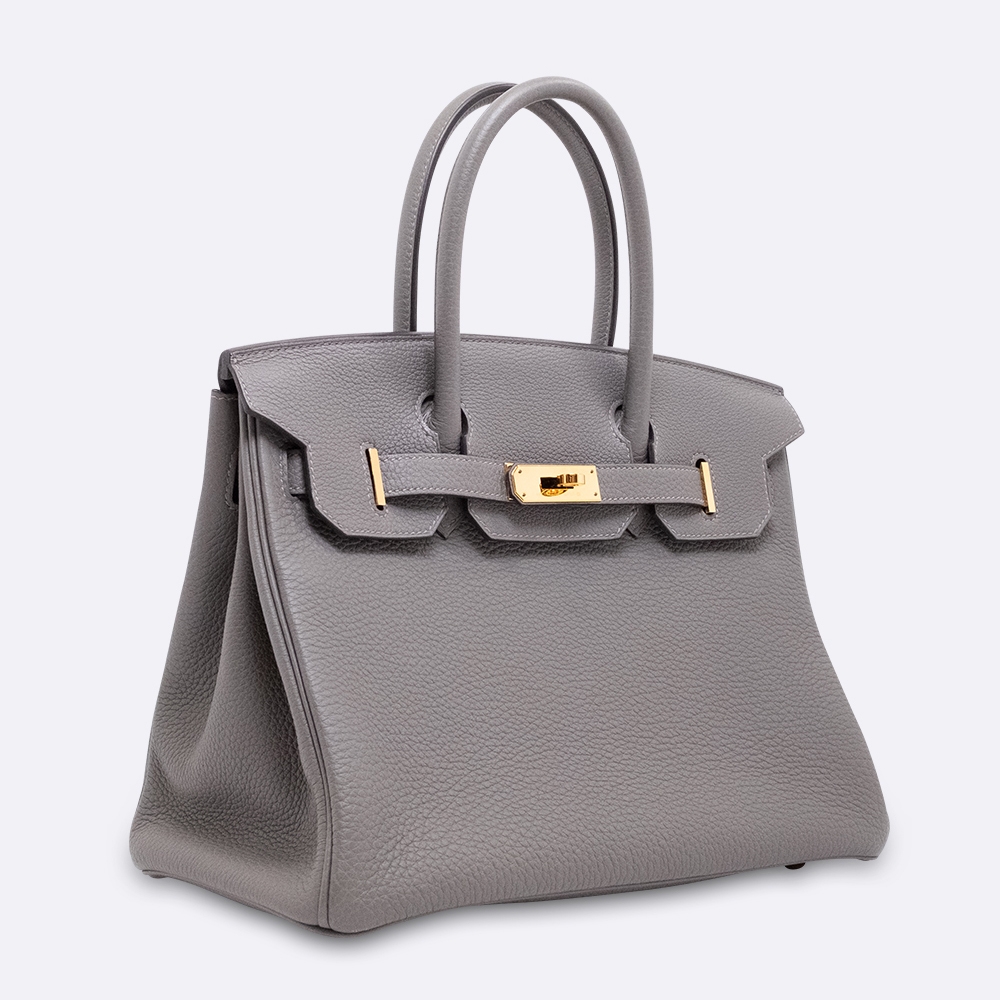 HERMES BIRKIN 30 GRIS MEYER TOGO
