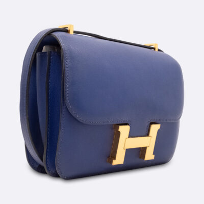 HERMES CONSTANCE 18 BLEU ELECTRIQUE SWIFT