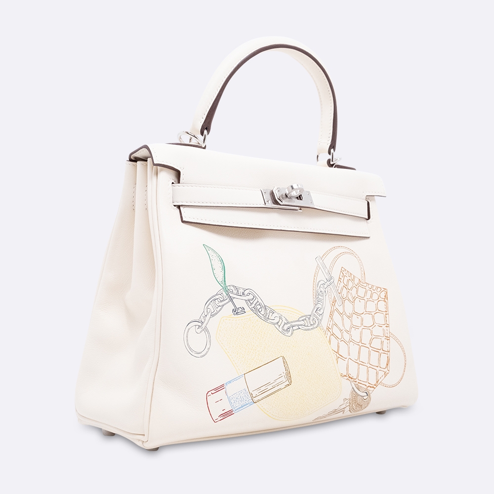 HERMES KELLY IN AND OUT 25 NATA SWIFT