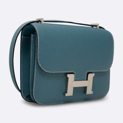 HERMES CONSTANCE MIRROR 18 BLEU JEAN EPSOM