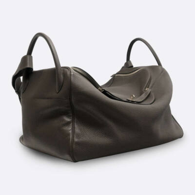 HERMES LINDY VOYAGE TRAVEL BAG 45 ETAIN CLEMENCE