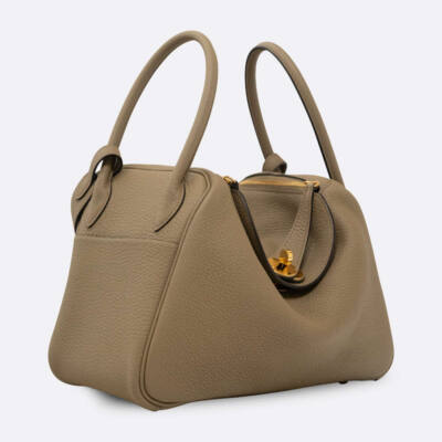HERMES LINDY 26 BEIGE MARFA CLEMENCE
