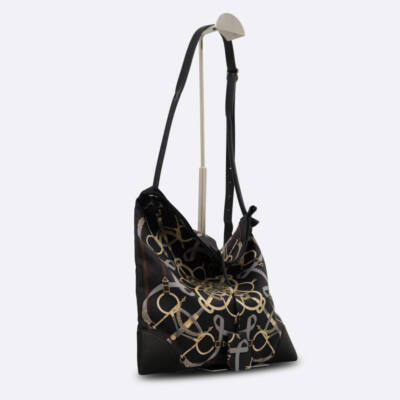 HERMES Silkycity 33 BLACK SILK